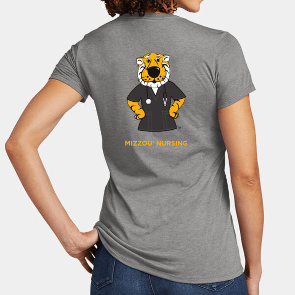 (S) Womens Short Sleeve V-Neck Tri-Blend  Thumbnail