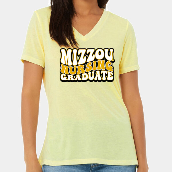 (N) Curvy Mizzou Nursing Graduate V-Neck Thumbnail